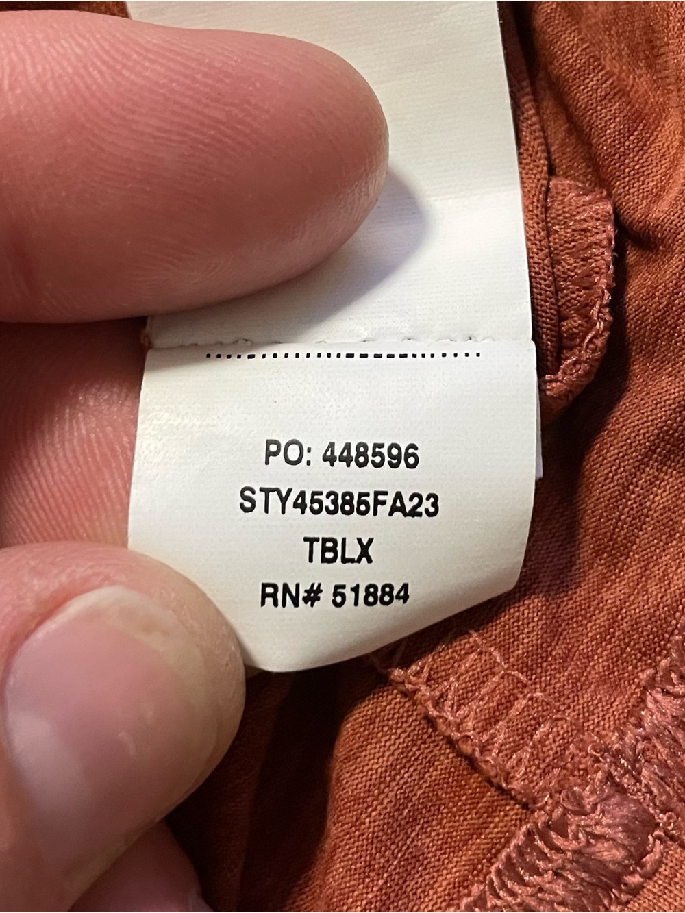Patagonia Short Sleeve Trail Tee in Rust Orange - Picture 7 of 14